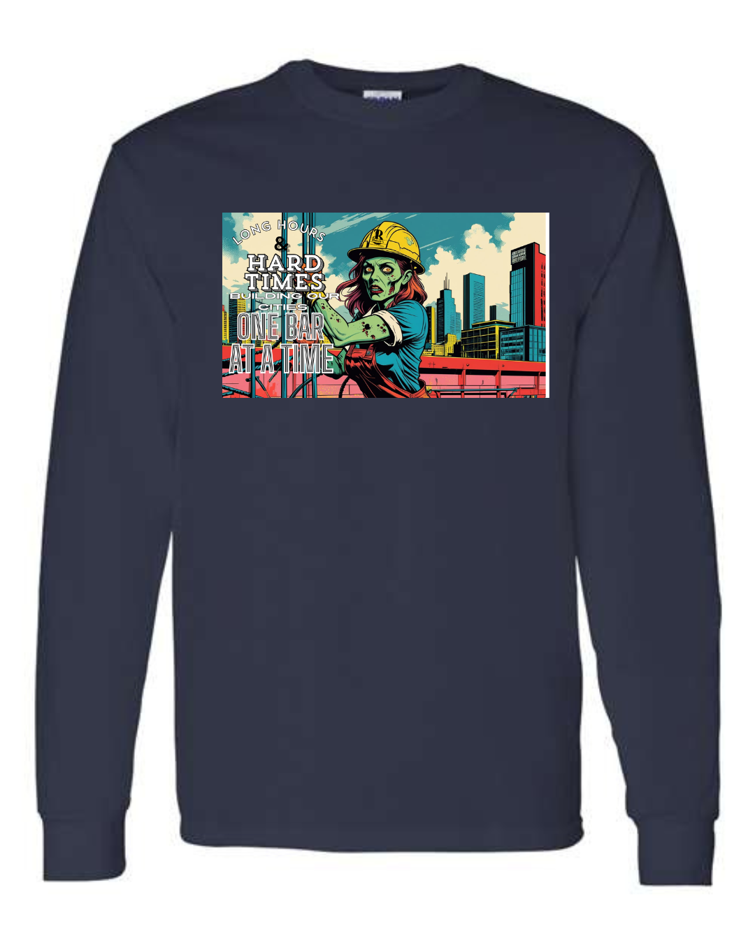 Iron worker women Zombie- Long Sleeve