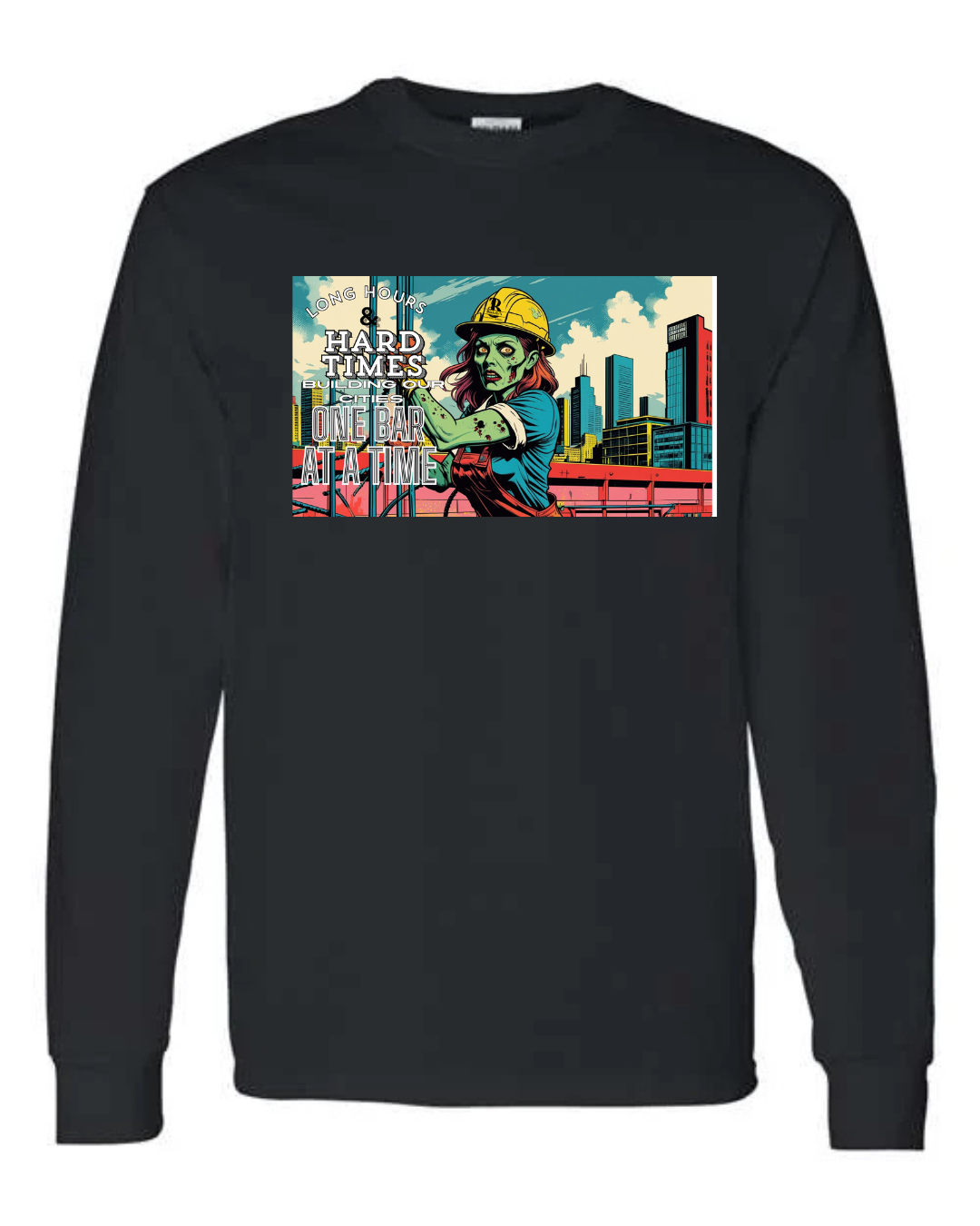 Iron worker women Zombie- Long Sleeve