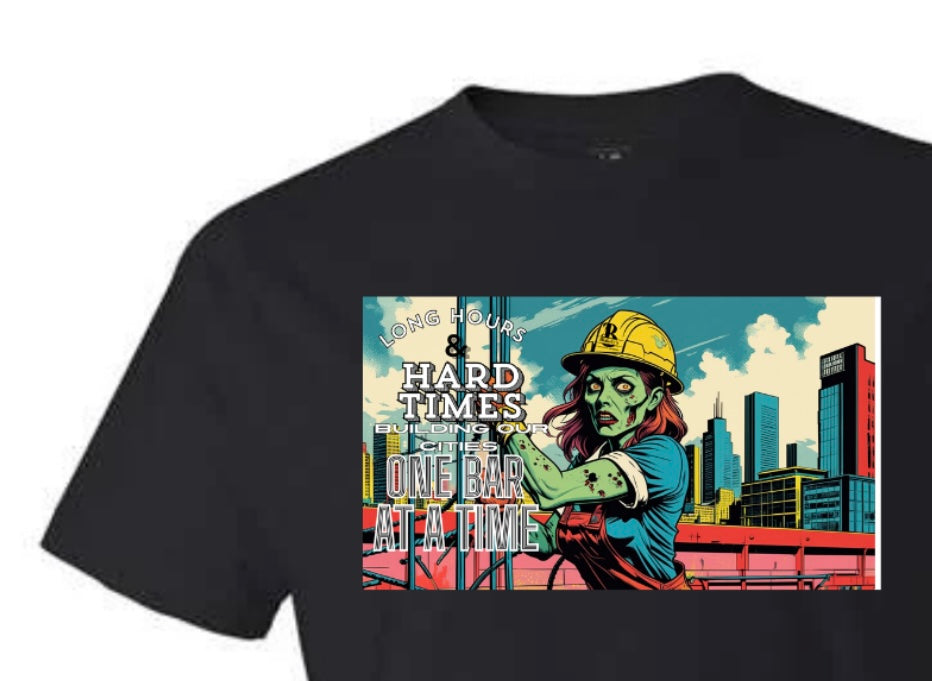 Iron worker women Zombie T-Shirt