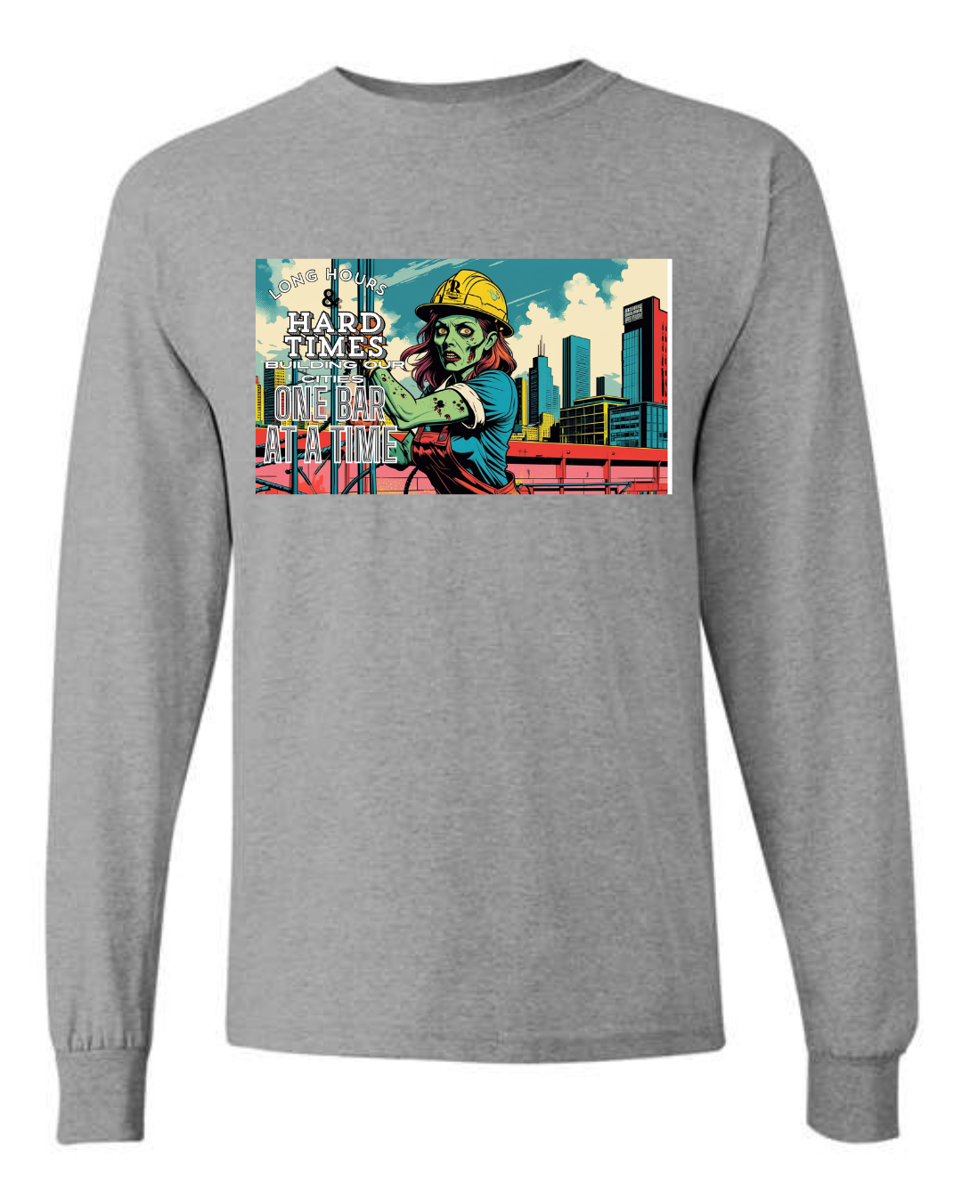 Iron worker women Zombie- Long Sleeve