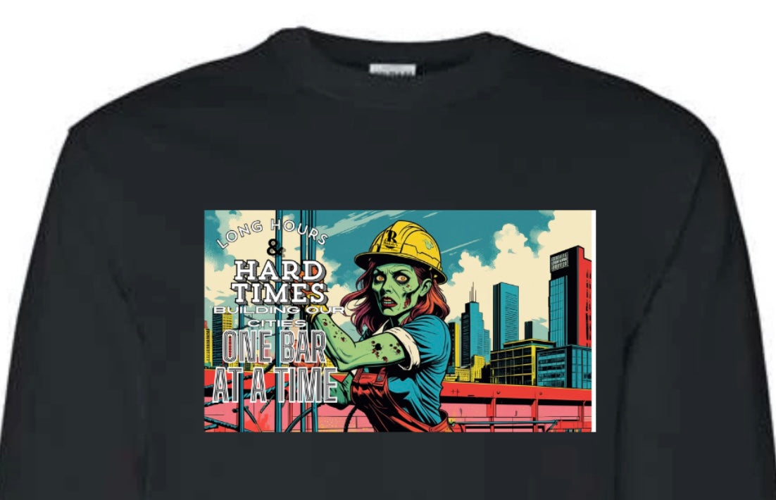 Iron worker women Zombie- Long Sleeve